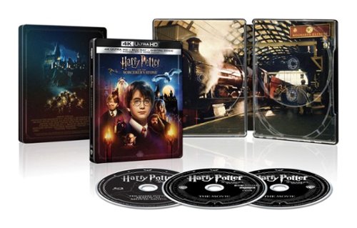  Harry Potter and the Sorcerer's Stone [SteelBook] [4K Ultra HD Blu-ray/Blu-ray] [Only @ Best Buy] [2001]