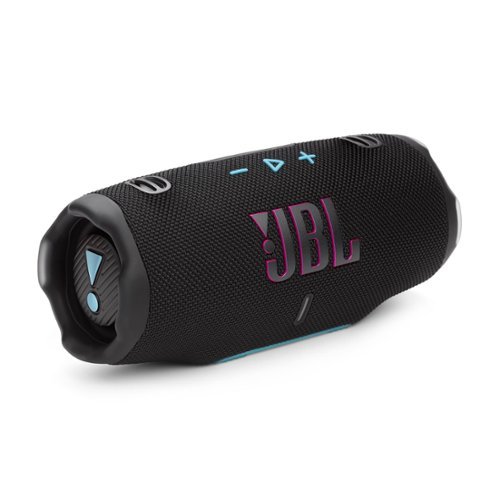 JBL - Charge 6 Portable Wireless Speaker - 2025 - Black/Teal-Front_Standard 