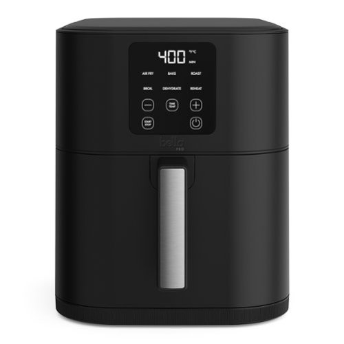 bella PRO - 8-qt. Slim Dual Flex Basket Air Fryer with 6 Easy-to-Use Functions - Black