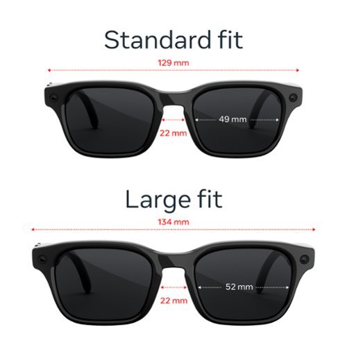 Meta Adventurer Large - Smart AI glasses—Meta AI, 12MP Camera, Live Translate — Polarized Grey Lenses - Classic Black BUY IN SINGAPORE