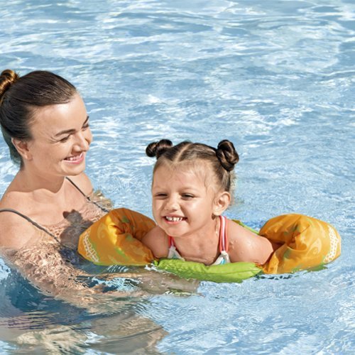 Bestway Puddle Jumper Child Deluxe Life Vest - Orange Fish (For Childred 33-55 lbs) GLOBAL SHIPPING