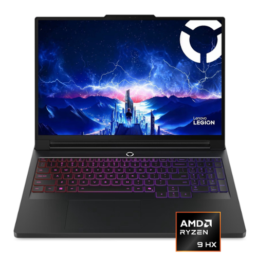 Lenovo - Legion Pro 7 16" WQXGA Gaming,Ryzen 9 9955HX,32GB DDR5,1TB SSD,RTX 5070 Ti,RGB Backlit,Win 11 - Black-Front_Standard 