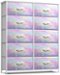 Sorbus - Dresser with 10 Drawers - Storage Unit Organizer Chest for Clothes - Bedroom, Room, Nursery, & Closet - Tie dye pastel-Front_Standard