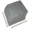 Sorbus - 3/8-Inch Thick 96 Sq. Ft. Wood Grain Floor Foam EVA Interlocking Mats Tiles w/ Borders - for Home, Trade Show - Gray-Front_Standard
