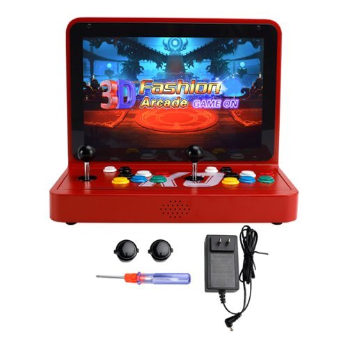 Pandora 3D Arcade Game Console - 17" HD Screen with 23,000 Games, HDMI Output to TV, 2-4 Players, 4-Core Processor-Front_Standard 