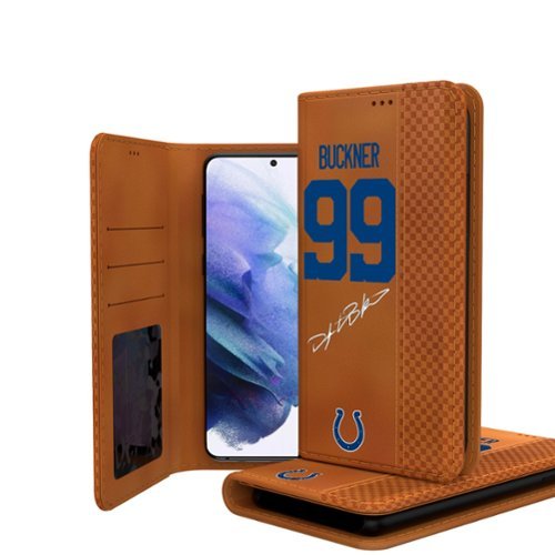 Keyscaper - NFL - DeForest Buckner Indianapolis Colts Galaxy Folio Case - S24 - Brown-Front_Standard 