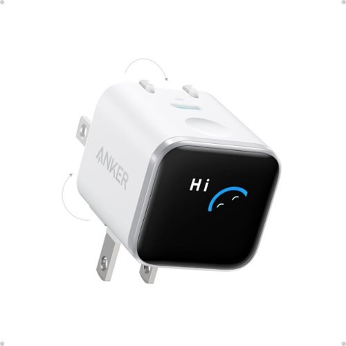 Anker - Smart Display Charger,Anker Nano 45W Fast Charging USB C Charger - White-Front_Standard 