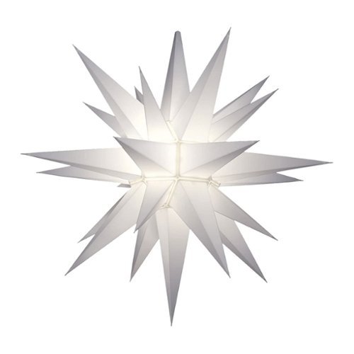 Keystone Holiday - Outdoor 21" Prelit LED Christmas Holiday Star, White - Multicolor-Front_Standard 