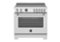 Bertazzoni - 36" Master Series range - Electric self clean oven - 5 induction zones - Stainless Steel-Front_Standard