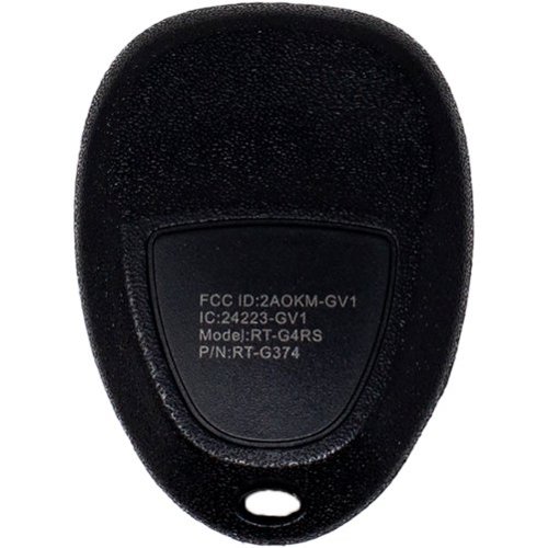 Car Keys Express Replacement GM Remote - 4 Buttons (Lock, Unlock, Panic, and Remote Start) Includes programming device - Black WORLDWIDE DELIVERY