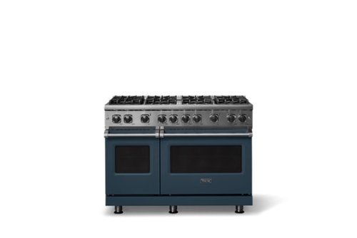 Viking - 6.1 Cu. Ft. Professional 5 Series Freestanding Double Oven Gas Convection 8 Burner Range - Squall-Front_Standard 
