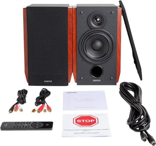 Edifier R1700BT 4 66-Watt Powered Bookshelf Speaker (Pair) - Brown BUY ONLINE