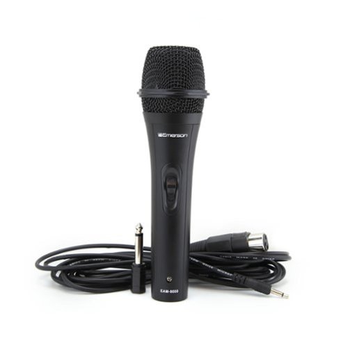 Emerson - Professional Wired Microphone (EAM-9000) - Black-Front_Standard 
