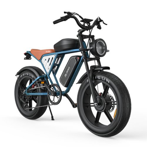 Forest'nSky - 20" Electric Bike, 750W Motor & Dual 48V Batteries for Long-Distance Delivery - Blue-Front_Standard 