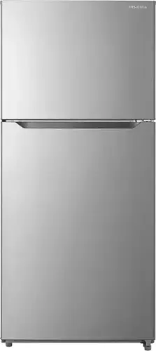 Front. Insignia™ - 30 in. Wide 18 Cu. Ft. Top-Freezer Refrigerator with ENERGY STAR Certification - Stainless Steel.