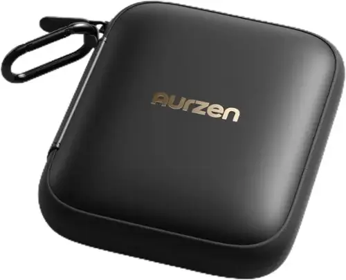 Front. Aurzen - Aurzen CasePlay Carrying Case for ZIP Mini Projector, Waterproof, Drop-Resistant, Portable Bag for On-the-Go Use - Black.