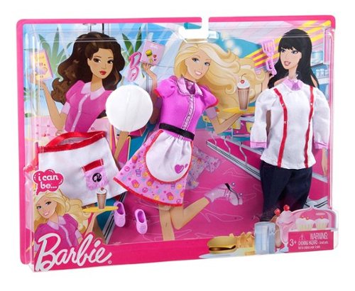 Barbie - Doll - Chef & Waitress Outfits, Clothes & Accessories - Multi-Front_Standard 