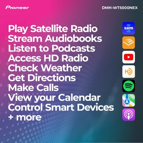 Pioneer 9.0 Apple CarPlay/Android Auto HD Radio Bluetooth Digital Media (DM) Receiver with Alexa Built-in - Black BUY ONLINE