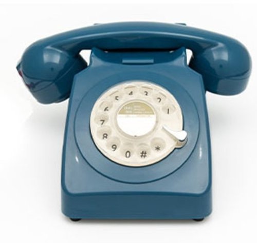 PopMarket - GPO Retro GPO746WIVR 746 Desktop Rotary Dial Telephone - Azure MISC ACCESSORY - Blue-Front_Standard 