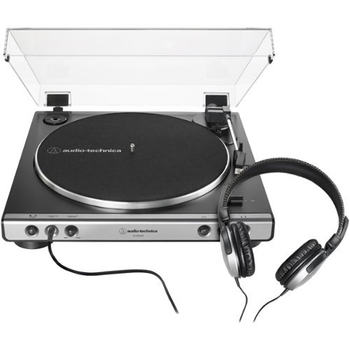 Audio-Technica - Stereo Turntable - Black/Gunmetal-Front_Standard 