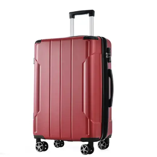 Front. Loheer - Loheer 28 Inch Hardshell Luggage Red Expandable Checked Suitcase with TSA Lock and Double Spinner Wheels for Long Trips - Red.