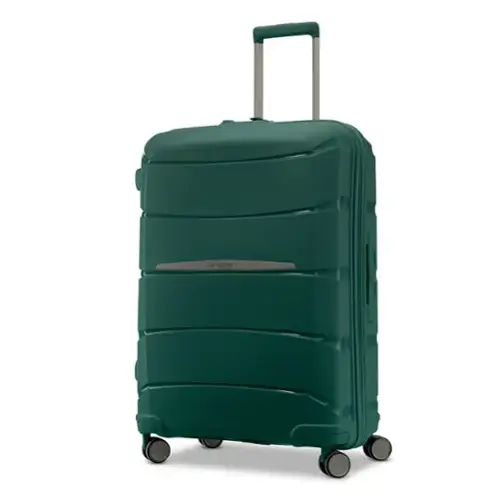 Front. Samsonite - Outline Pro Spinner Carry On Suitcase - Emerald Green.