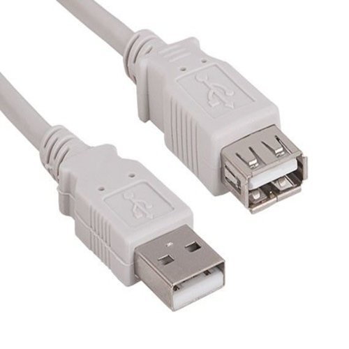 Sanoxy - 3ft USB 2.0 A Male to A Female Extension Cable - White-Front_Standard 