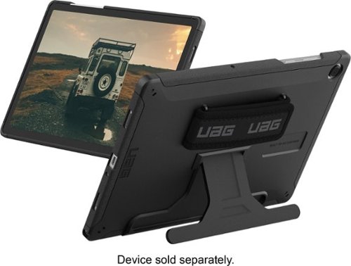 UAG - Scout Hand Stap with Kickstand for Samsung Galaxy Tab A11+/A9+ - Black