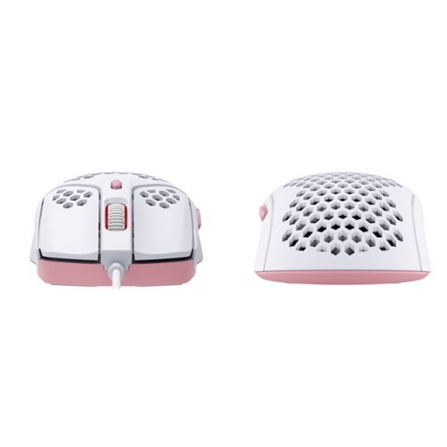 HyperX Pulsefire Haste Lightweight Wired Optical Gaming Mouse with RGB Lighting - Wired - White/Pink WORLDWIDE DELIVERY