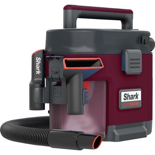 Shark - Refurbished Excellent - MessMaster 1 Gallon Portable Wet/Dry Vacuum VS101QRD - Burgundy-Front_Standard 