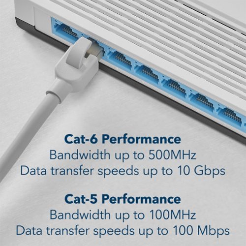 Insignia™ 100 ft. Cat 6A Ethernet Cable - Gray GLOBAL SHIPPING