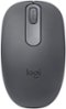 Logitech - M196 Lightweight Bluetooth Wireless Optical Mouse Compact 3-Button Ambidextrous Mouse with Smooth Tracking - Wireless - Graphite-Front_Standard