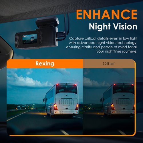 Rexing C1 – 2K Front Dash Cam with Wi-Fi - Black SHOP ONLINE
