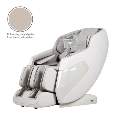 Titan - 3D Tesoro Zero Gravity Massage Chair with Full Body Shiatsu - Taupe-Front_Standard 