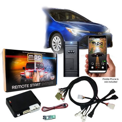MPC - Smartphone or OEM Activated Remote Start Kit For 2023-2025 Toyota Corolla - Black-Front_Standard 