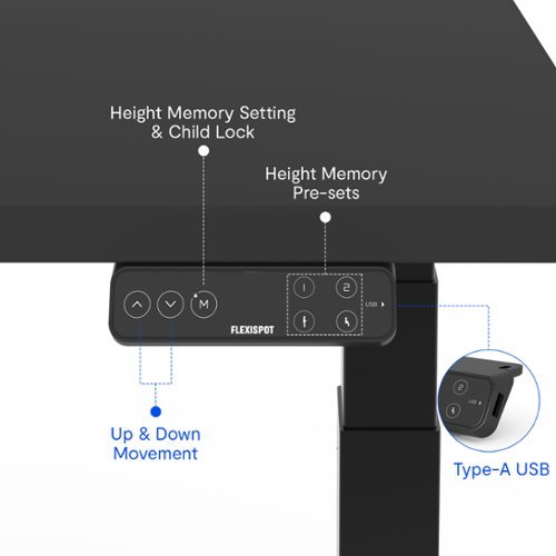 FlexiSpot E7Pro 55''W Electric Adjustable Standing Desk Chipboard