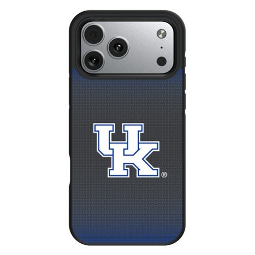 Keyscaper - NCAA - Kentucky Wildcats Linen Logo iPhone Bump Case - 16 Pro Max - Black-Front_Standard 