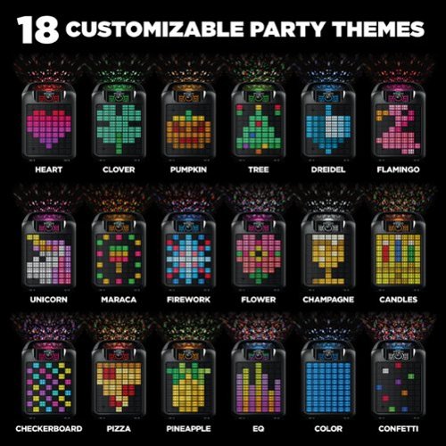 ION Audio Party Rocker Max High-Power Portable Bluetooth Speaker with Customizable Party Theme Lights - Black BUY ONLINE