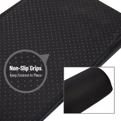 Mind Reader Back And Footrest Set, Under Desk At Work, Ergonomic, Office, Metal Mesh, Back Rest 13L X 12.5W X 4.25H, 2 Pcs - Black HOW TO BUY