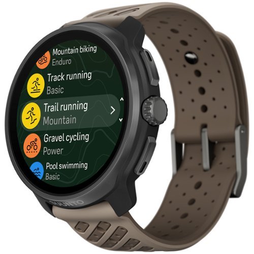 SUUNTO - Race 2 Titanium GPS Sports Watch with AMOLED Touchscreen, Heart Rate and Fitness Tracker - Trail - Titanium Trail - (2025)-Front_Standard 