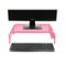 Mind Reader - Mesh Monitor Stand - Pink-Front_Standard
