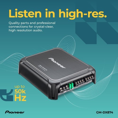 Pioneer 4-Channel Class D Amplifier - Black BUY IN EUROPE
