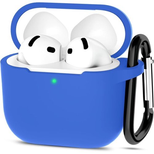 Entronix - AirPods 4th Generation Case - Soft-Touch Liquid Silicone Protection - Aqua-Front_Standard 