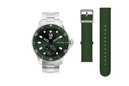Withings Scanwatch Horizon - Hybrid Smartwatch with ECG, heart rate and oximeter - 43mm - Green BUY IN EUROPE
