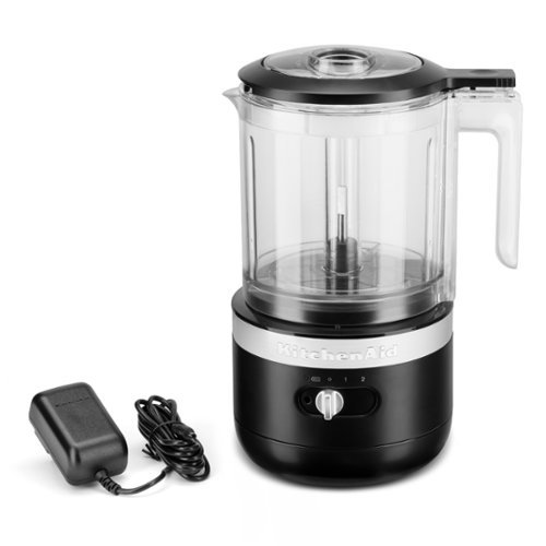  KitchenAid - 5 Cup Cordless Rechargeable Chopper - Black Matte