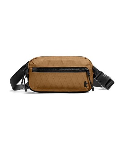 tomtoc - Aviator-T35 1.5L X-Pac Sling Bag with RFID Blocking, Minimalist Crossbody Bag Chest Shoulder Pack for Travel, Everyday - Khaki-Front_Standard 