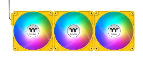 Thermaltake - CT120 EX ARGB Sync 120mm Computer Case Cooling Fan (3-Pack) - Bumblebee