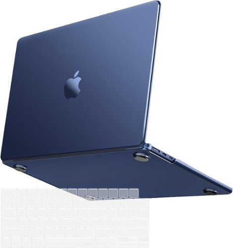 mosiso - Ultra-Thin Hard Shell Case & Keyboard Cover for MacBook Air 13 inch (A3449 A3240 A3113 A2681 2022–2026) - Midnight Clear-Front_Standard 