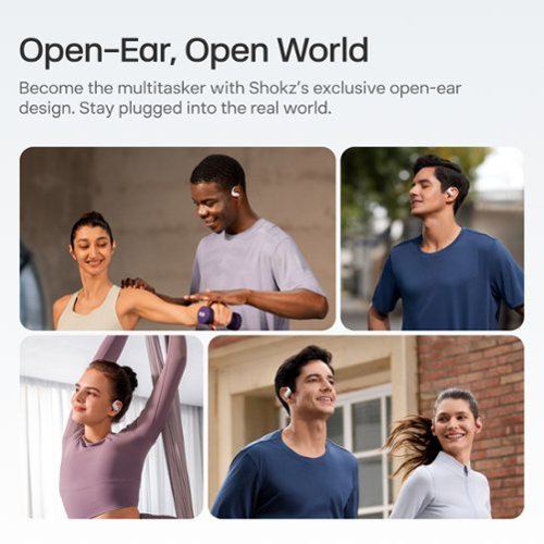 Shokz OpenFit Air Open-Ear True Wireless Earbuds - White SHOP ONLINE