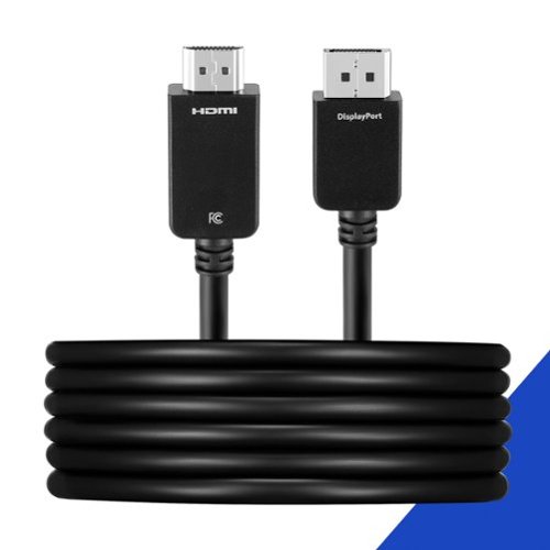 Best Buy essentials™ 6' DisplayPort to HDMI Cable - Black GLOBAL SHIPPING